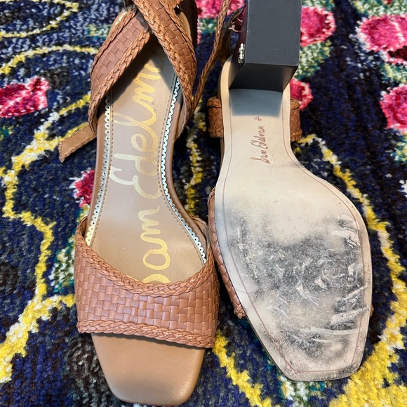 Tan Leather Sam Edelman Sandals W9 - Picture 7 of 12